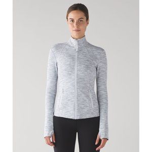 Lululemon Define Jacket Size 4 S EUC 6493 Full Zip Athletic Space Grey White